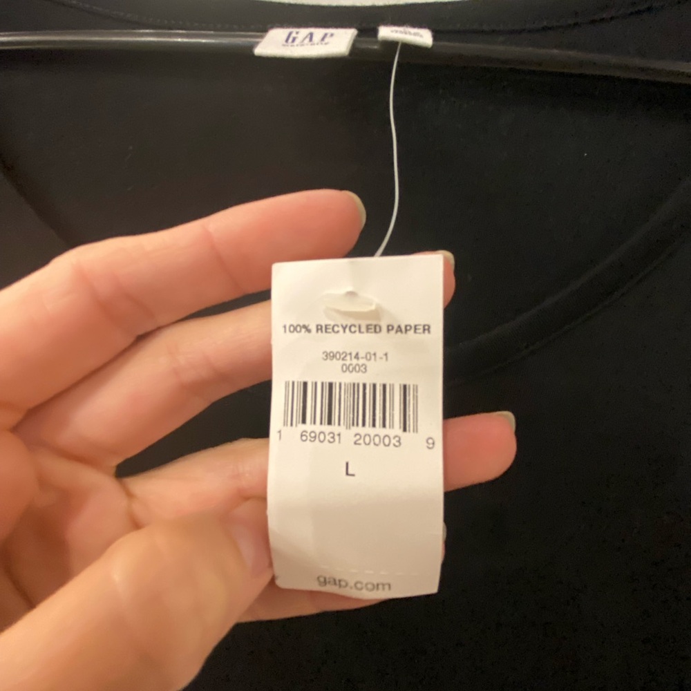 GAP Maternity Classic Black Long Sleeve Dress - Picture 3 of 6
